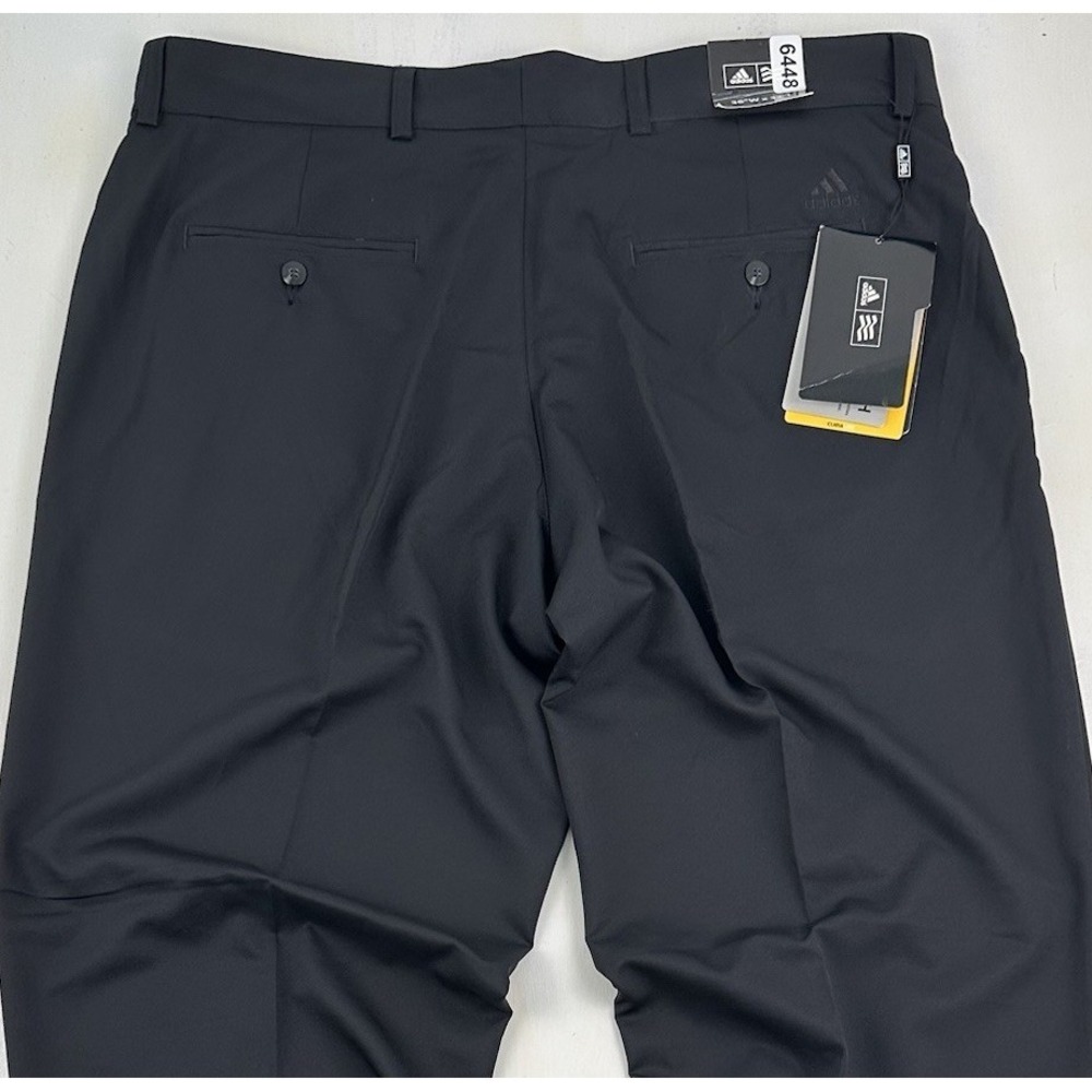 NEW With Tags Adidas ClimaLite Golf Pants Mens 38x32 Black Performance Tech